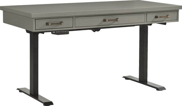 Planefield Gray 2 Pc Adjustable Desk - Thumbnail - Image 2