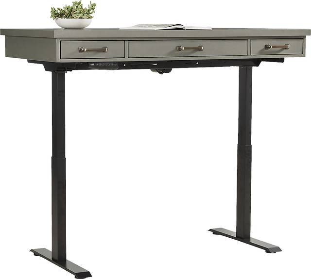 Planefield Gray 2 Pc Adjustable Desk - Thumbnail - Image 3