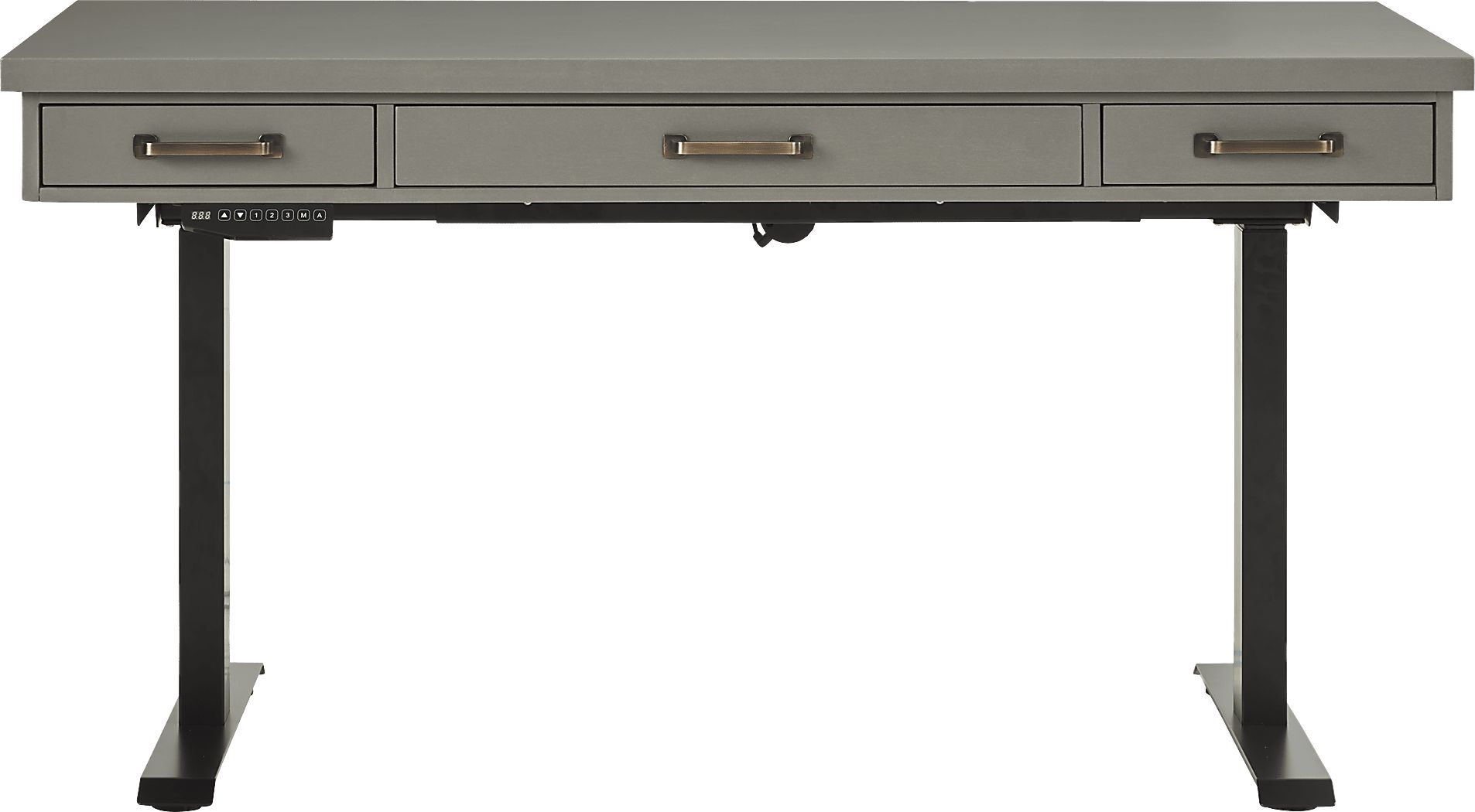 Planefield Gray 2 Pc Adjustable Desk