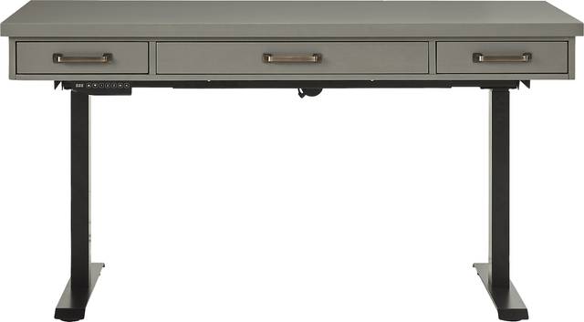 Planefield Gray 2 Pc Adjustable Desk - Thumbnail - Image 1