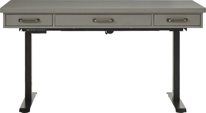 Planefield Gray 2 Pc Adjustable Desk