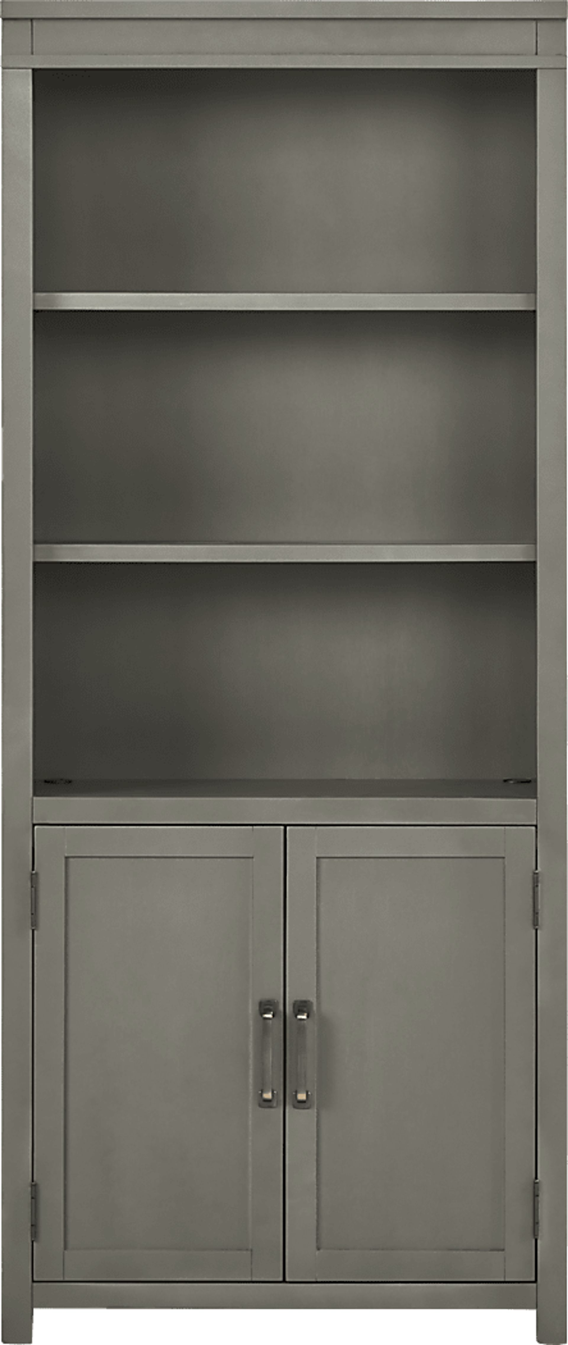 Planefield Gray Door Bookcase - Image 1