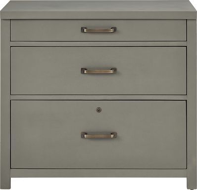 Planefield Gray File Cabinet