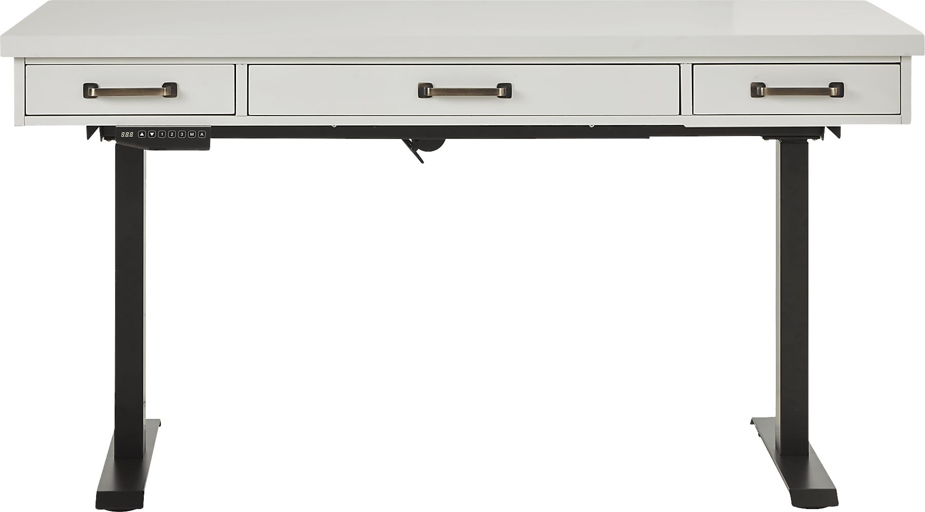 Planefield White 2 Pc Adjustable Desk