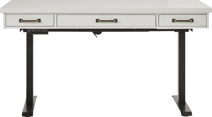 Planefield White 2 Pc Adjustable Desk