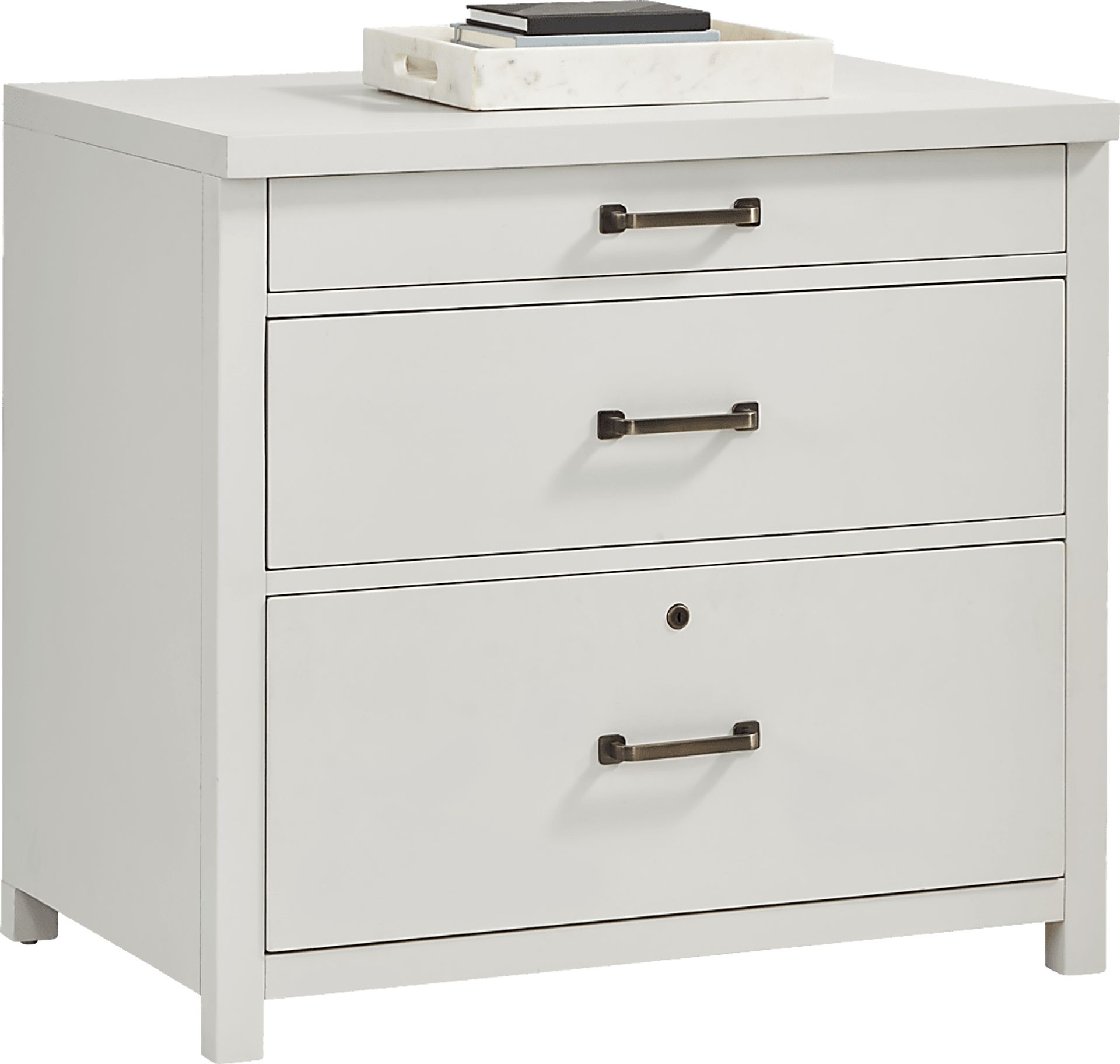 Planefield White File Cabinet - Image 2