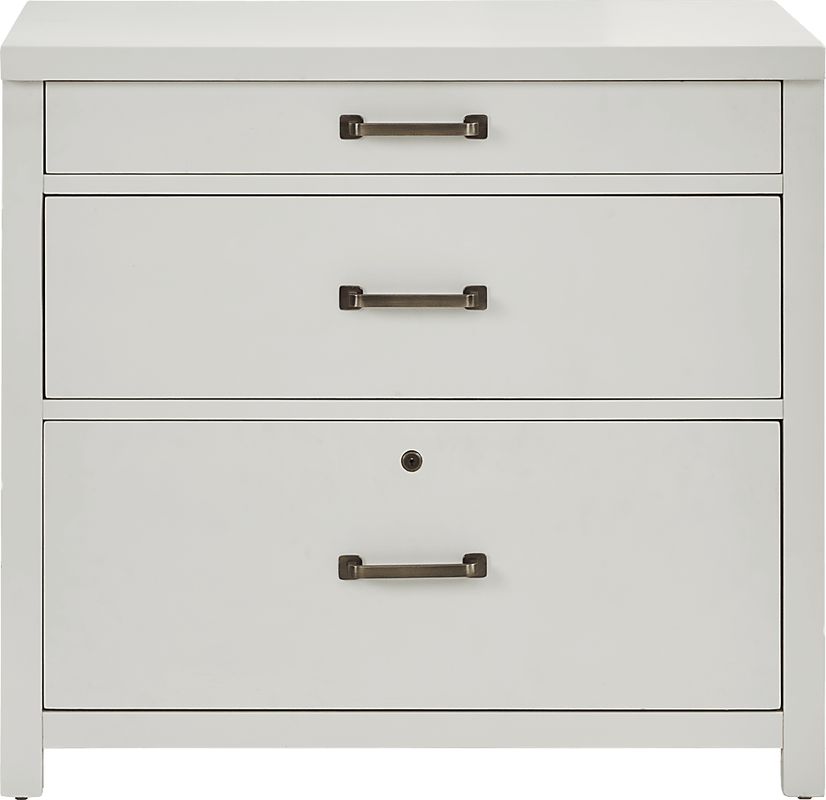 Planefield White File Cabinet