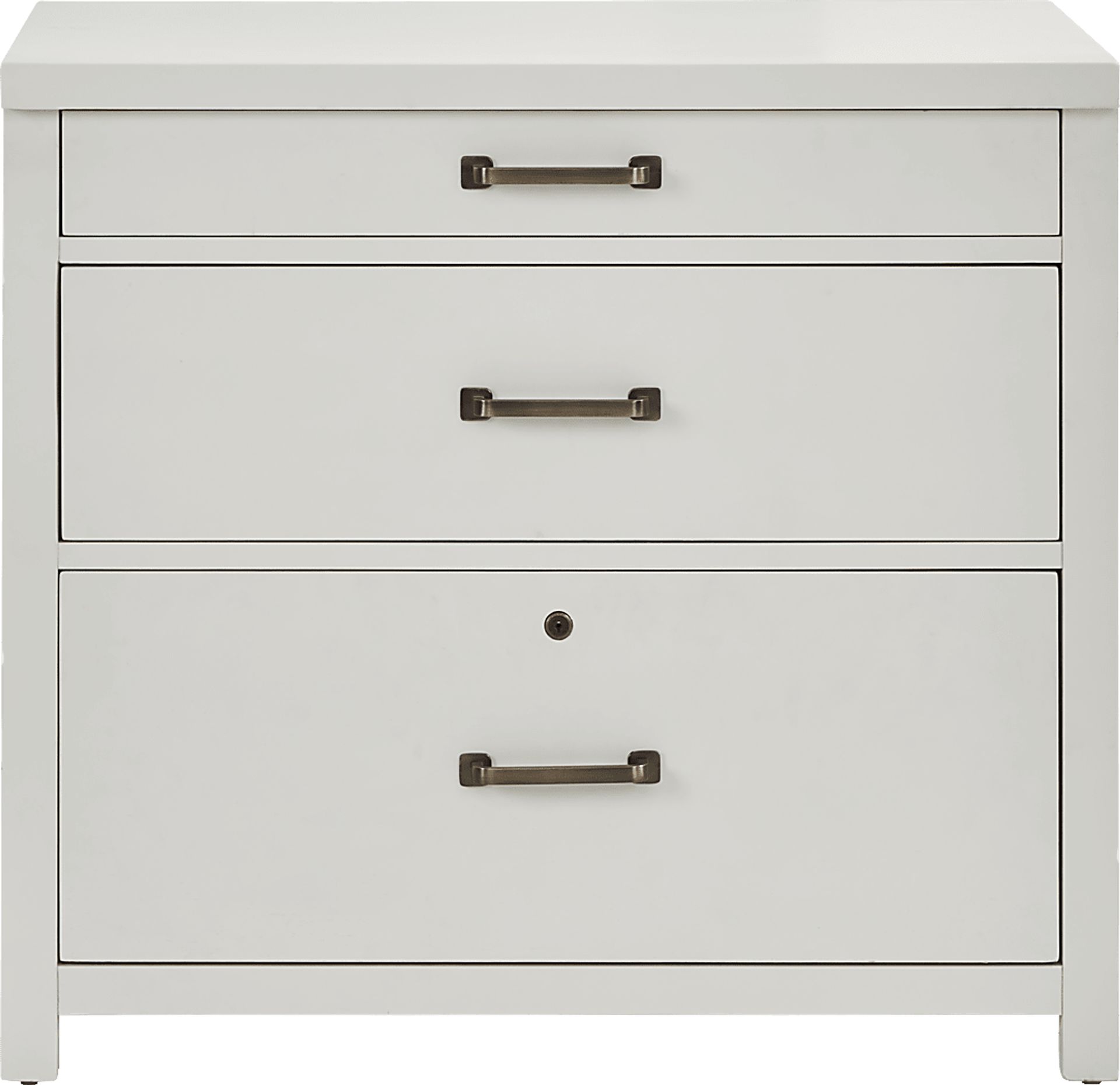 Planefield White File Cabinet - Image 1