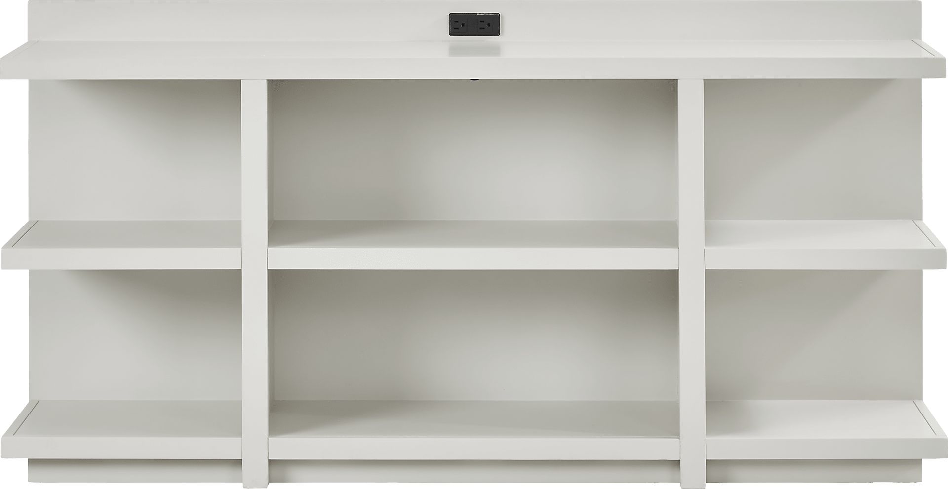 Planefield White Open Credenza - Image 1