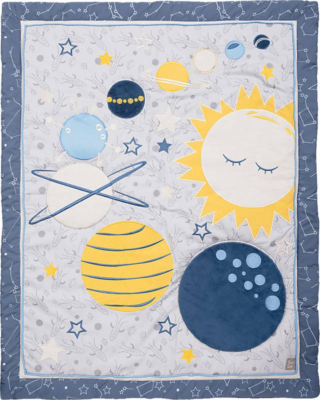 Planetary Slumbers Yellow 3 Pc Baby Bedding Set - Thumbnail - Image 4