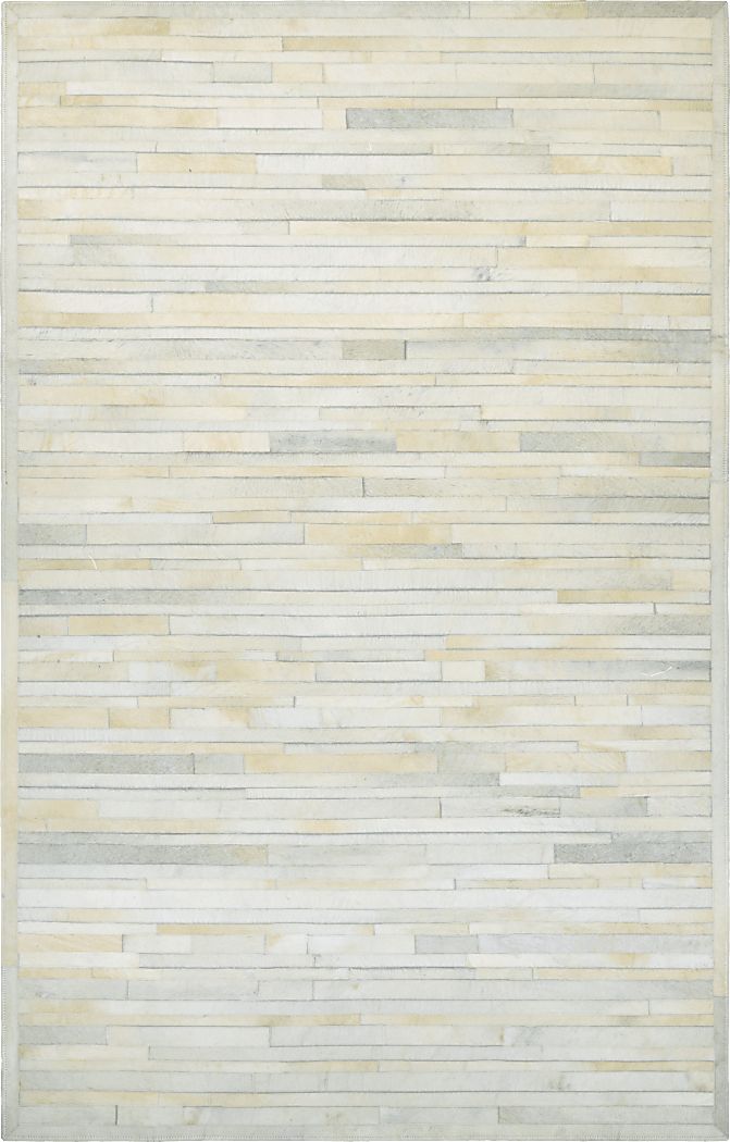 Plank Ivory 5'6 x 8' Rug