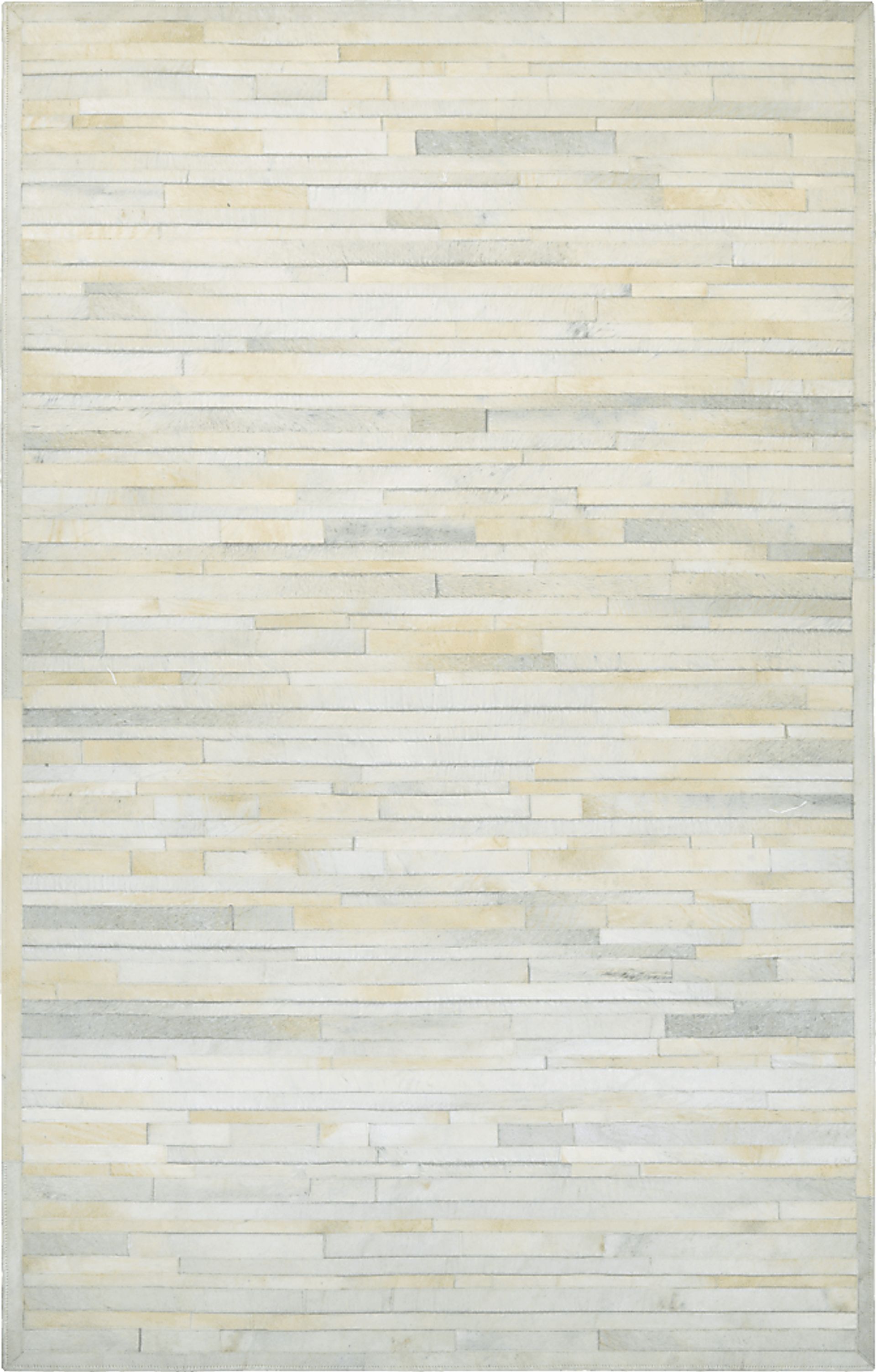 Plank Ivory 5'6 x 8' Rug - Image 1
