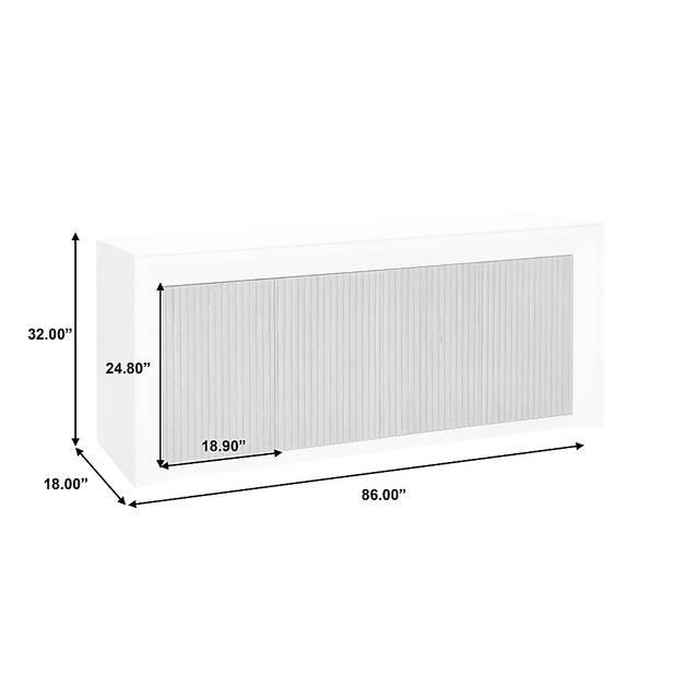 Plaquemine White 86 in. Console - Thumbnail - Image 9