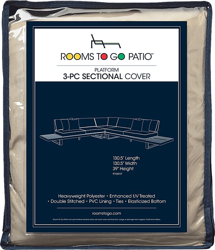 Platform 3 Pc Patio Sectional Cover