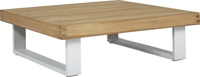 Platform Teak Outdoor Side Table - Thumbnail - Image 1