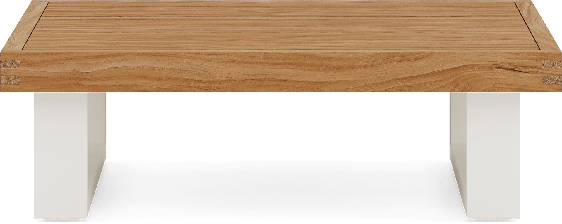 Platform Teak Outdoor Side Table - Image 2