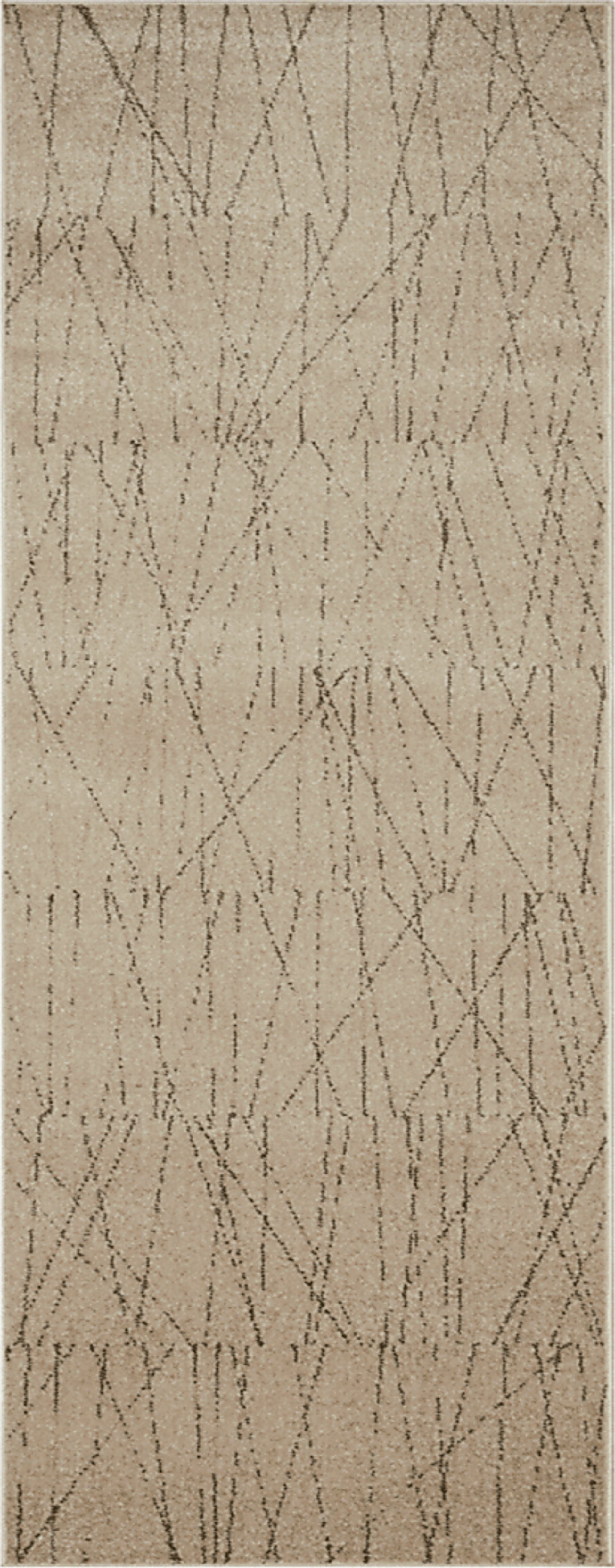 Platio Brown 2'3 x 7'6 Runner Rug - Image 1