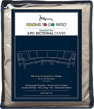 Pleasant Bay 3 Pc Patio Sectional Cover