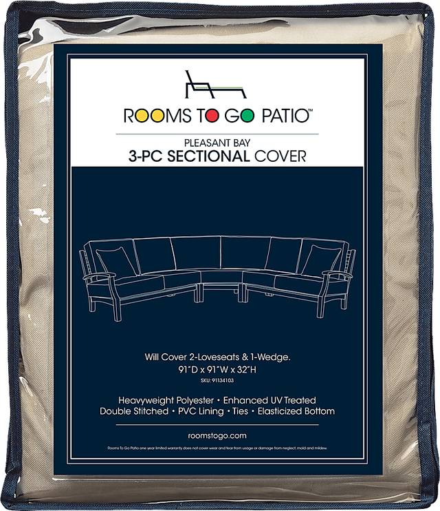 Pleasant Bay 3 Pc Patio Sectional Cover - Thumbnail - Image 1