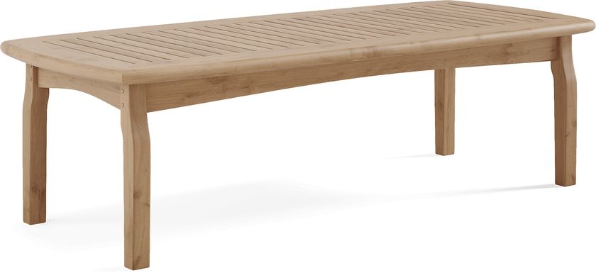 Pleasant Bay 60.5 in. Teak Outdoor Cocktail Table