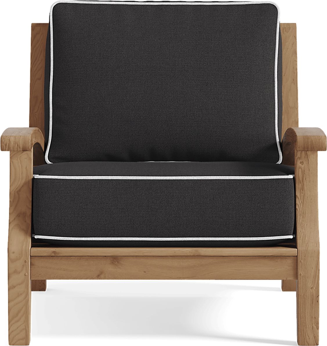 Pleasant Bay Teak Outdoor Chair with Charcoal Cushions