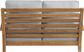 Pleasant Bay Teak Outdoor Loveseat with Pewter Cushions
