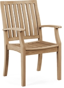 slat back arm chair
