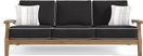 Pleasant Bay Teak Outdoor Sofa with Charcoal Cushions