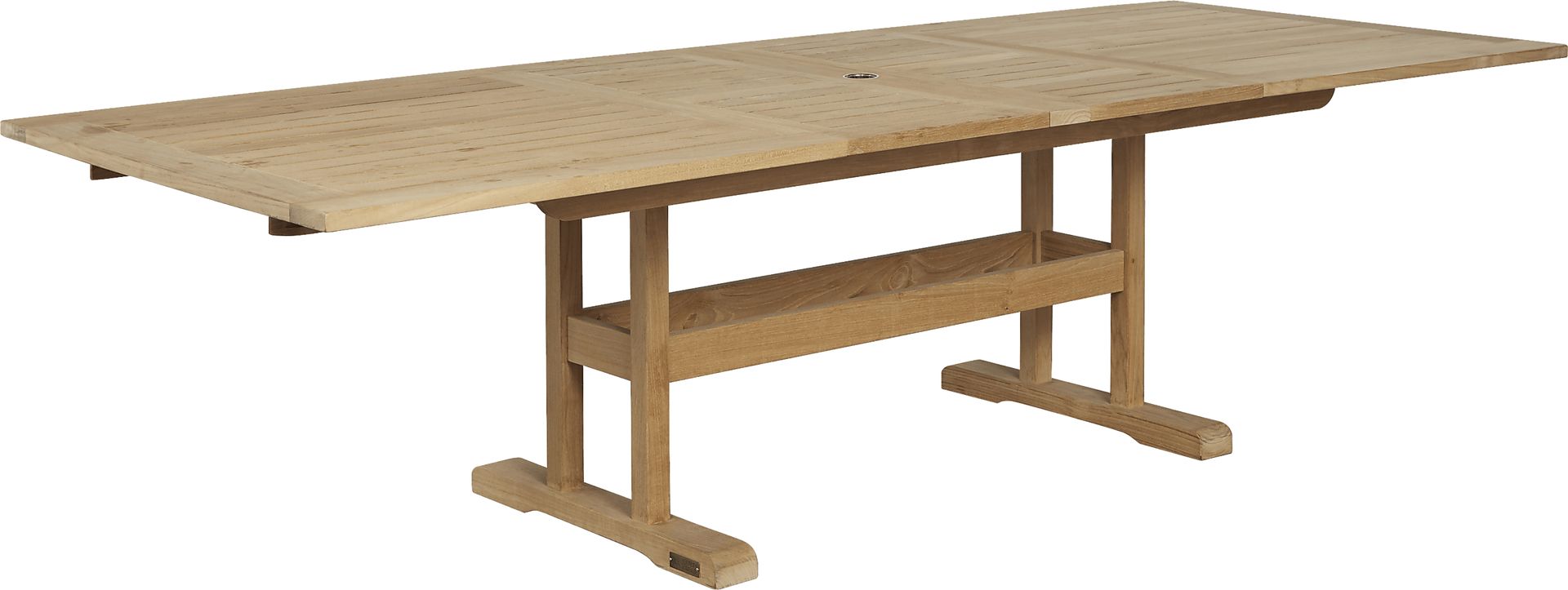 Pleasant Bay Teak 7 Pc Rectangle Extension Outdoor Dining Set - Image 3