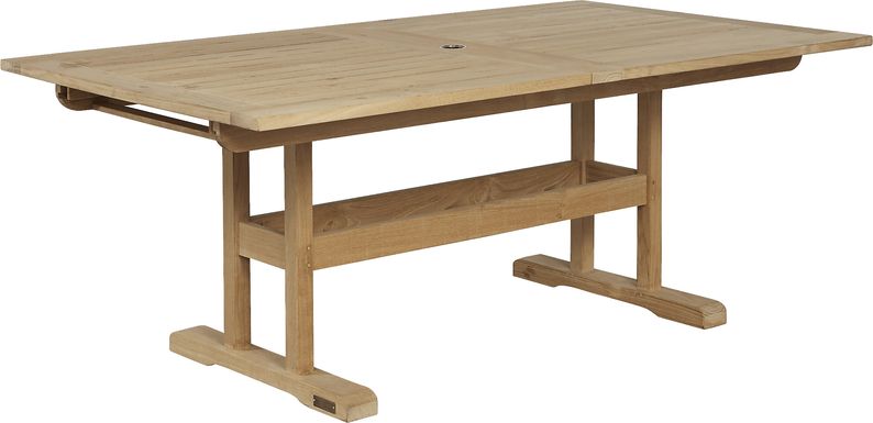 Pleasant Bay Teak Rectangle Extension Outdoor Dining Table
