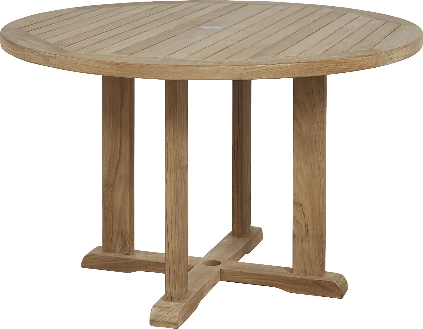 Pleasant Bay Teak Round Outdoor Dining Table Rooms To Go