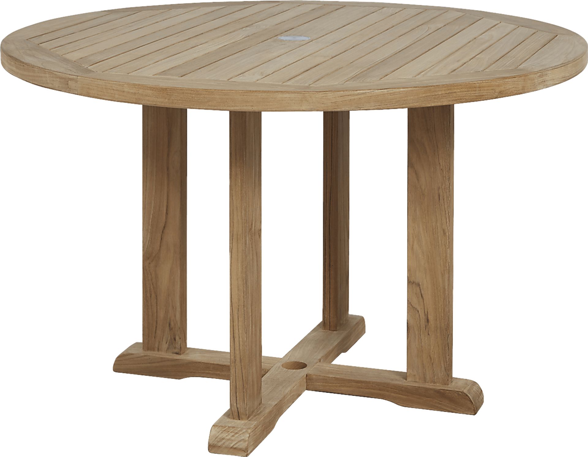 Pleasant Bay Teak 5 Pc Round Outdoor Dining Set - Image 2