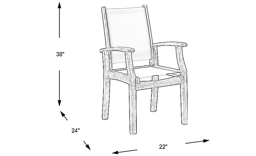 Pleasant Bay Teak Outdoor Arm Chair
