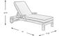 Pleasant Bay Teak Outdoor Chaise with White Sand Cushions