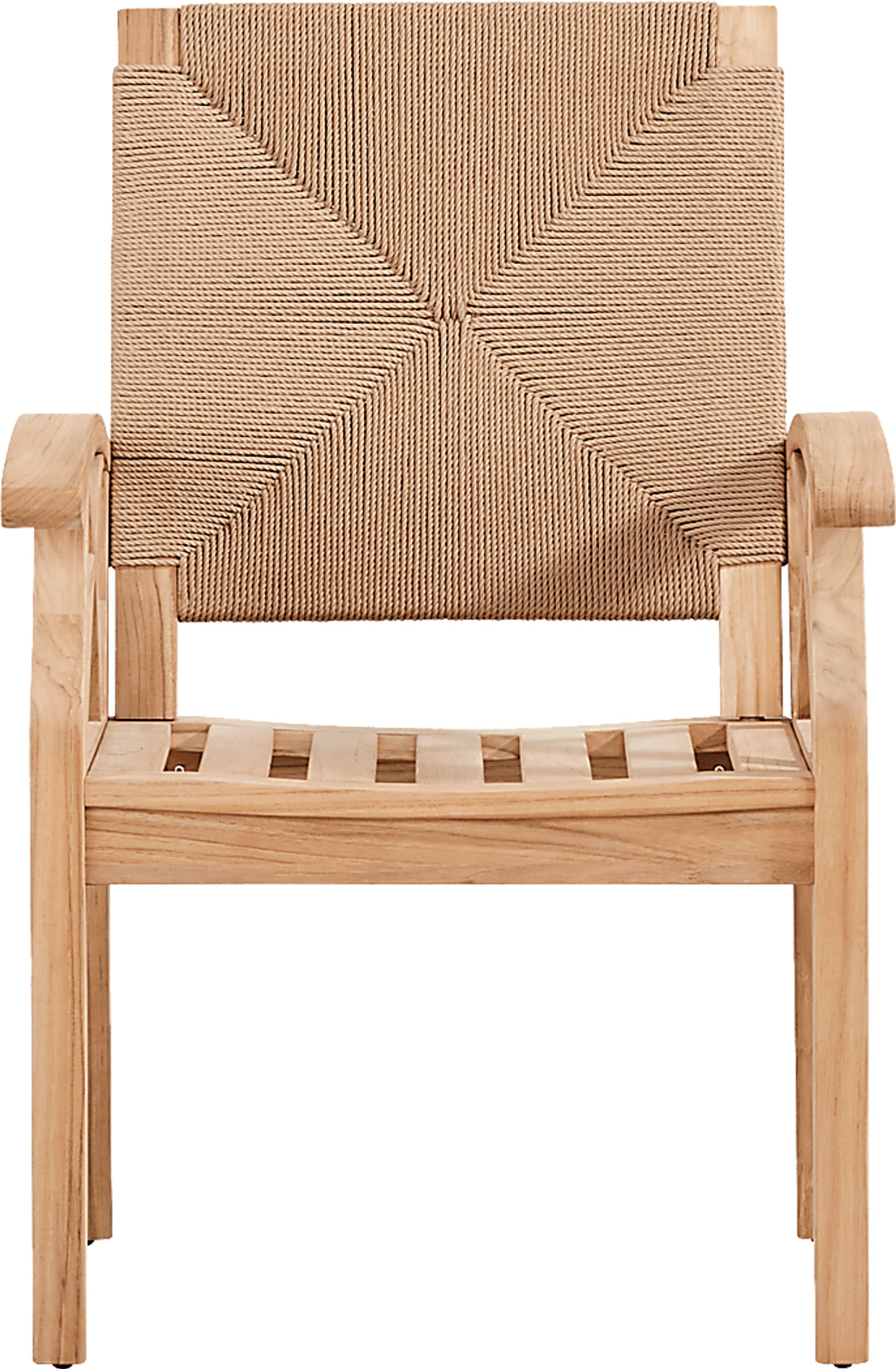 Pleasant Bay Woven Teak 7 Pc Rectangle Extension Outdoor Dining Set - Image 5