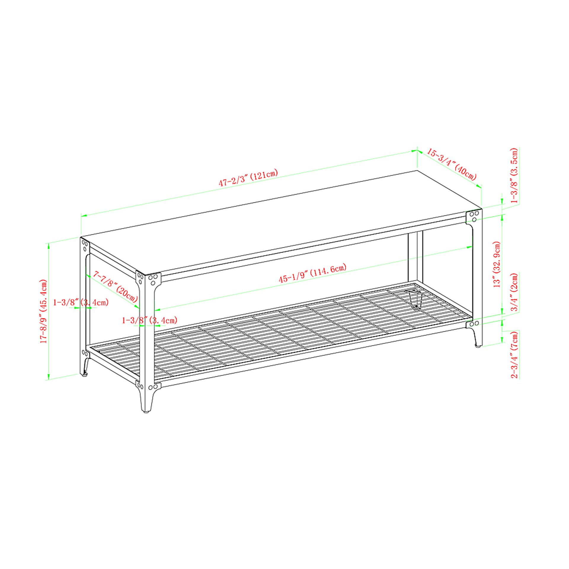 Plevana Brown Accent Bench - Image 5