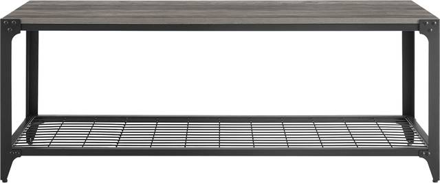 Plevana Gray Accent Bench - Thumbnail - Image 2