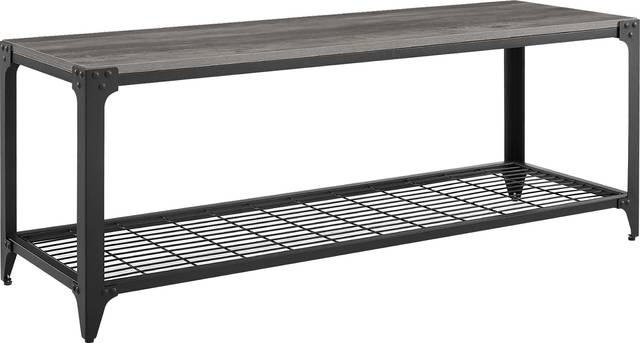 Plevana Gray Accent Bench - Thumbnail - Image 1