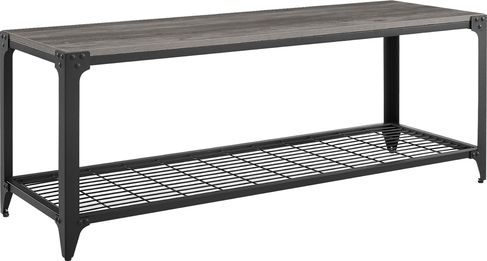 Plevana Gray Accent Bench - Image 1