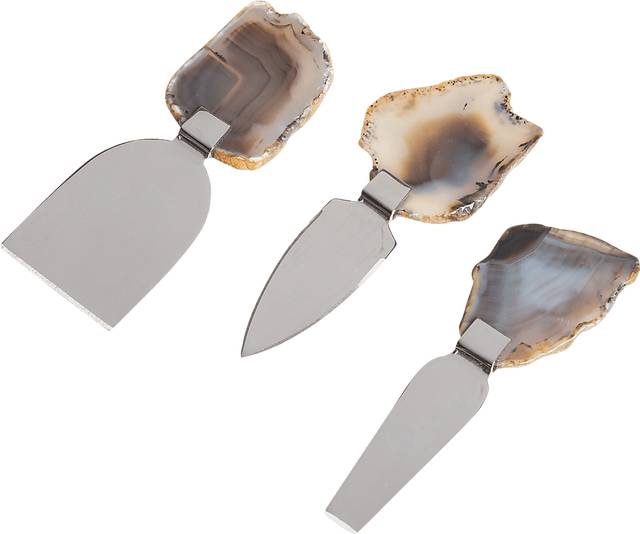 Plumbrook Gray Cheese Knife Set - Thumbnail - Image 1