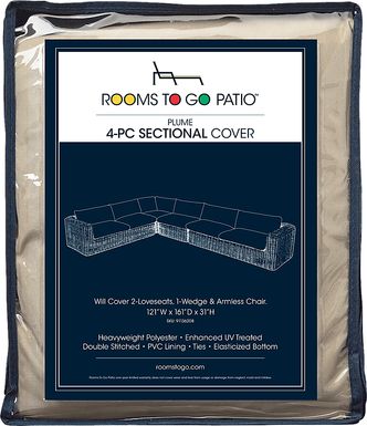 Plume 4 Pc Patio Sectional Cover