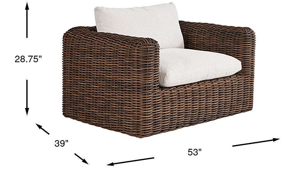 Room & Board Plume Outdoor Club Chair - Thumbnail 4