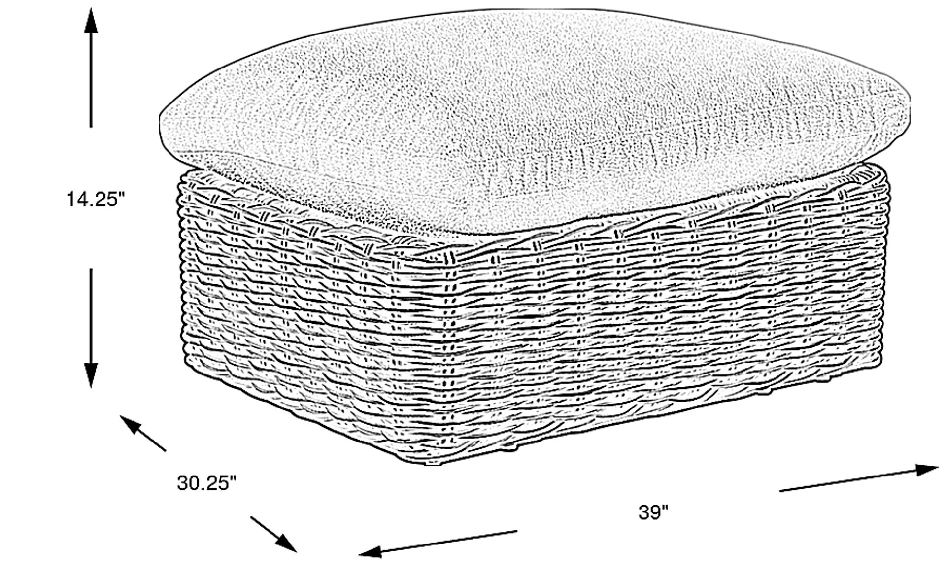 Dimension Image. Please refer to the Dimension Tab on this page for dimension details.