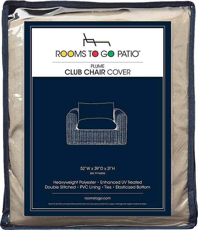Plume Patio Club Chair Cover - Thumbnail - Image 1
