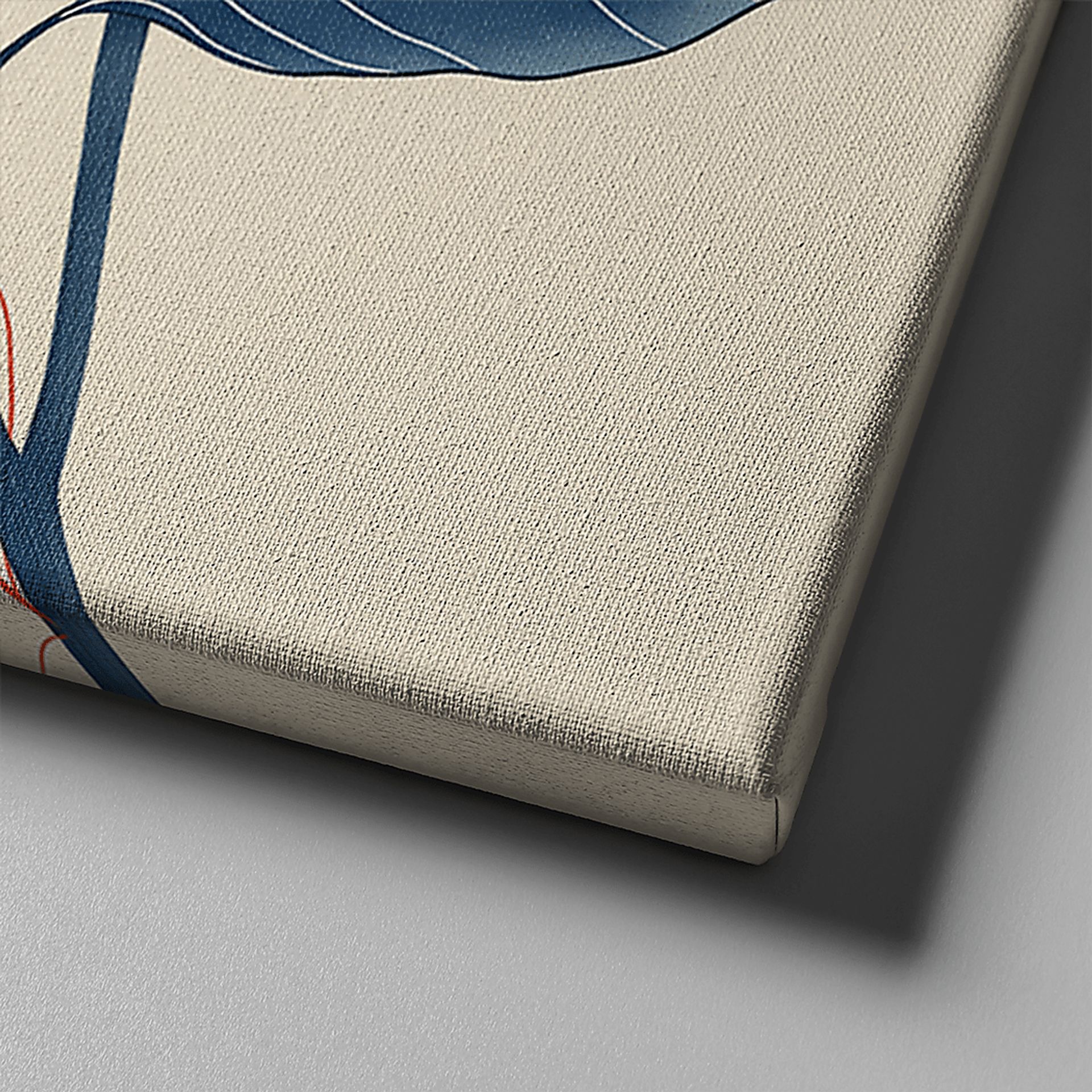 Plumerias Blue Artwork - Image 2