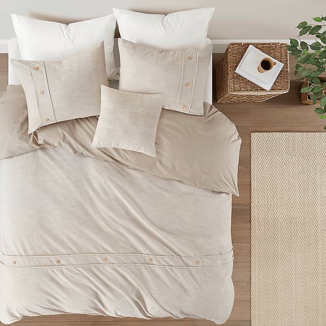 Plumosa Natural 5 Pc Full/Queen Comforter Set - Thumbnail - Image 4