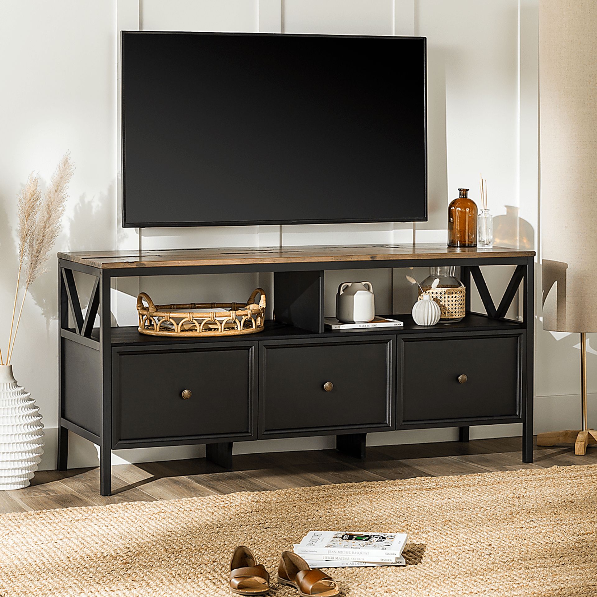 Plumpoint Black 60 in. Console - Image 2