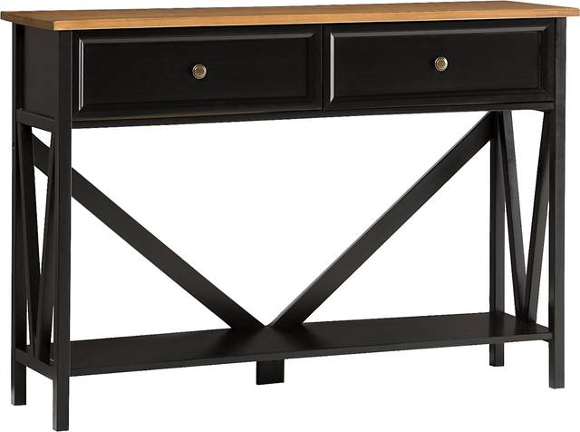 Plumpoint Black Sofa Table - Thumbnail - Image 4