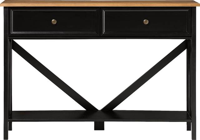 Plumpoint Black Sofa Table - Thumbnail - Image 1