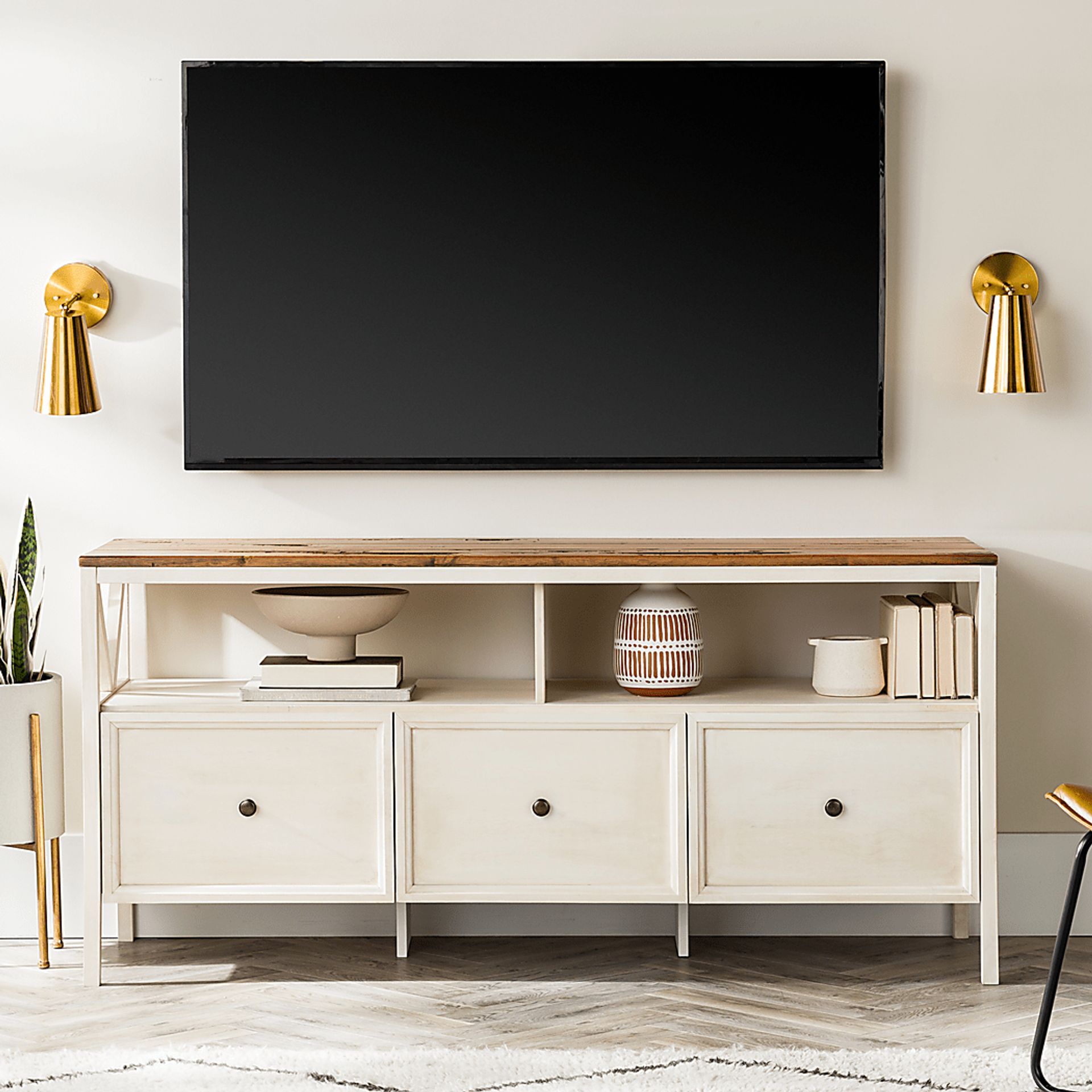 Plumpoint Oak 60 in. Console - Image 3